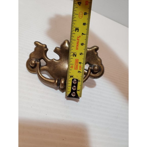 Vintage Salvaged metal Chippendale Batwing Drawer Pull Centre Mounting H… - Picture 8 of 10